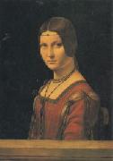 Leonardo  Da Vinci Portrait of a Lady at the Court of Milan (san05)